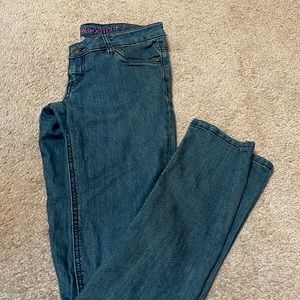 Rainbow blue jeans